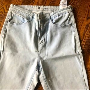 Levi’s high rise light wash skinny jeans